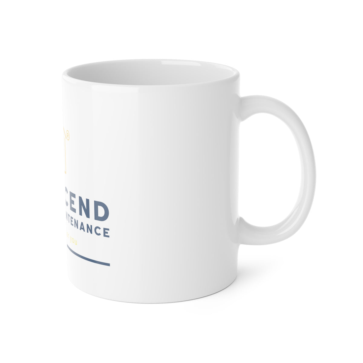 Transcend Property Maintenance Coffee Mug (White, 11oz)
