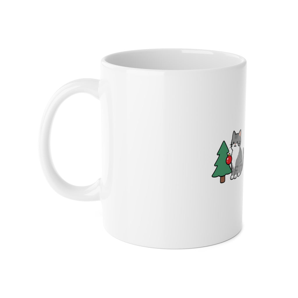 Nice List? Debatable Cat Christmas Mug
