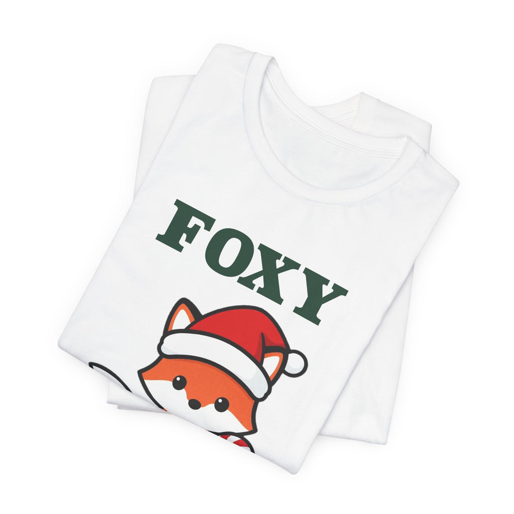 Fox Christmas Shirt | Cute Fox Santa Hat Christmas Tee | Fox Lover Christmas Gift