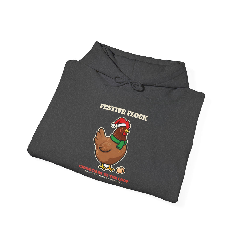 Festive Flock Chicken Christmas Hoodie