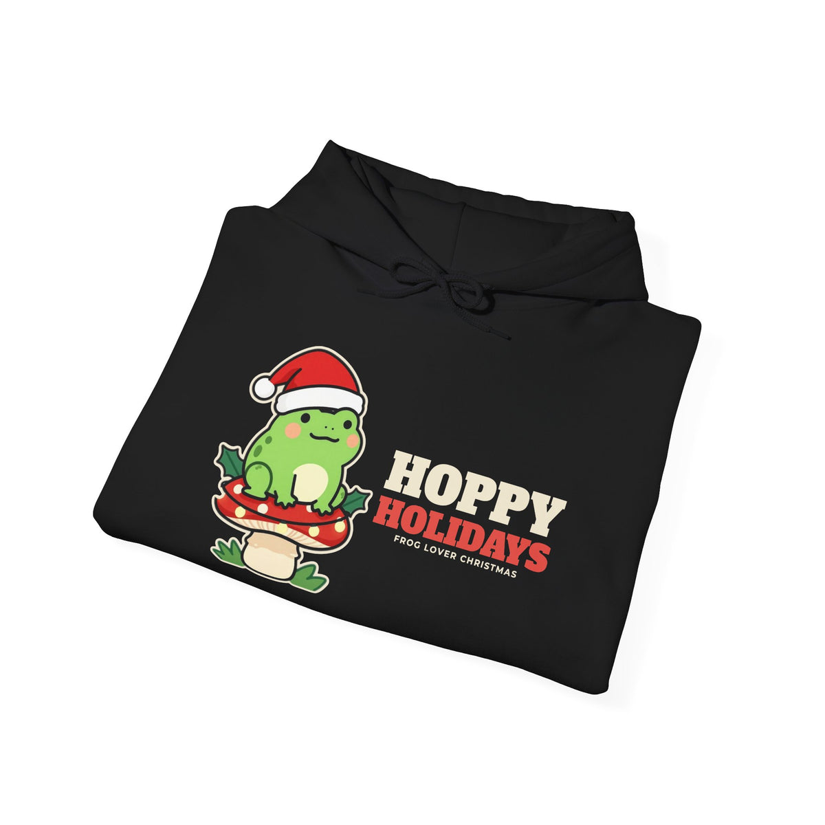 Hoppy Holidays Frog Christmas Hoodie