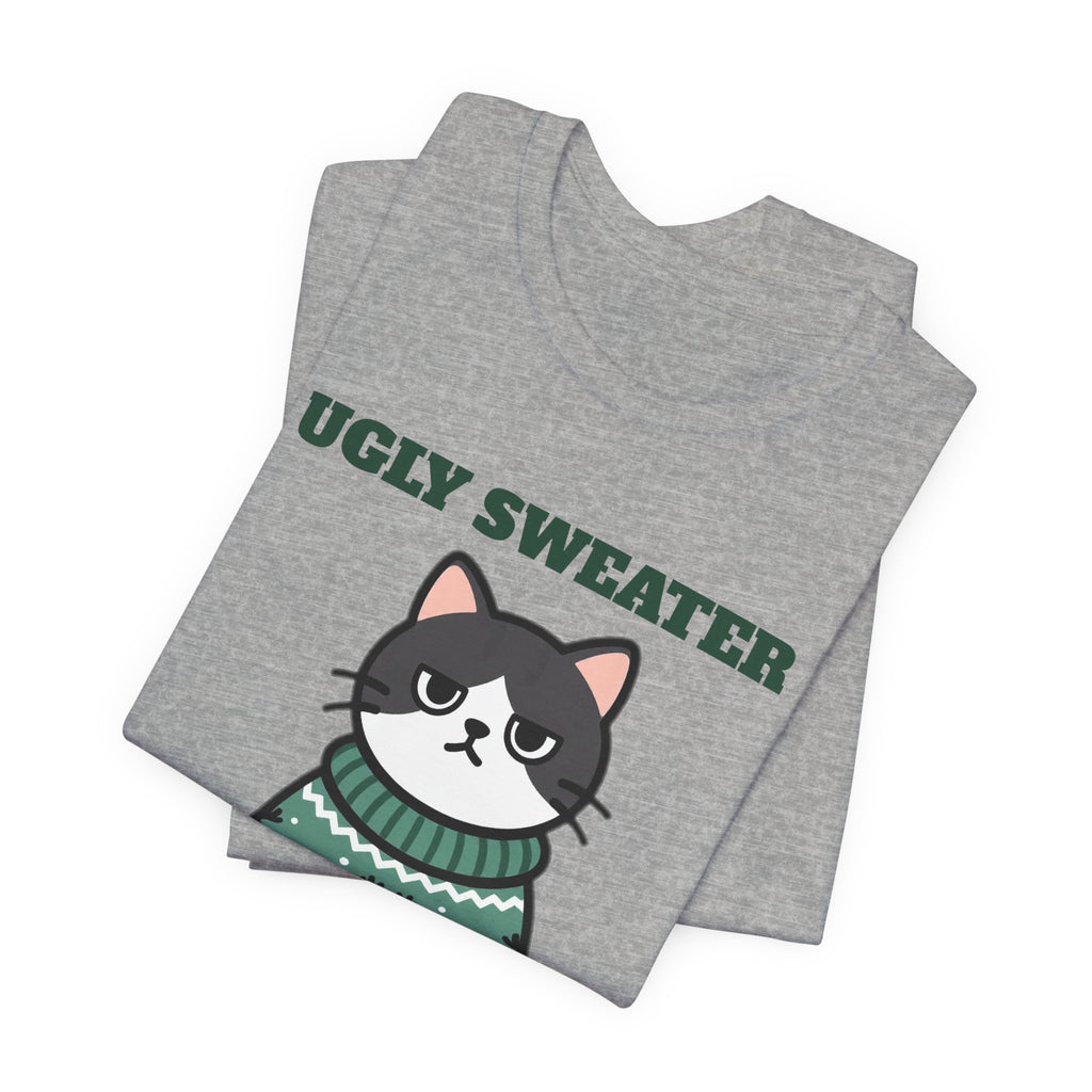Cat Approved Ugly Christmas Sweater Tee