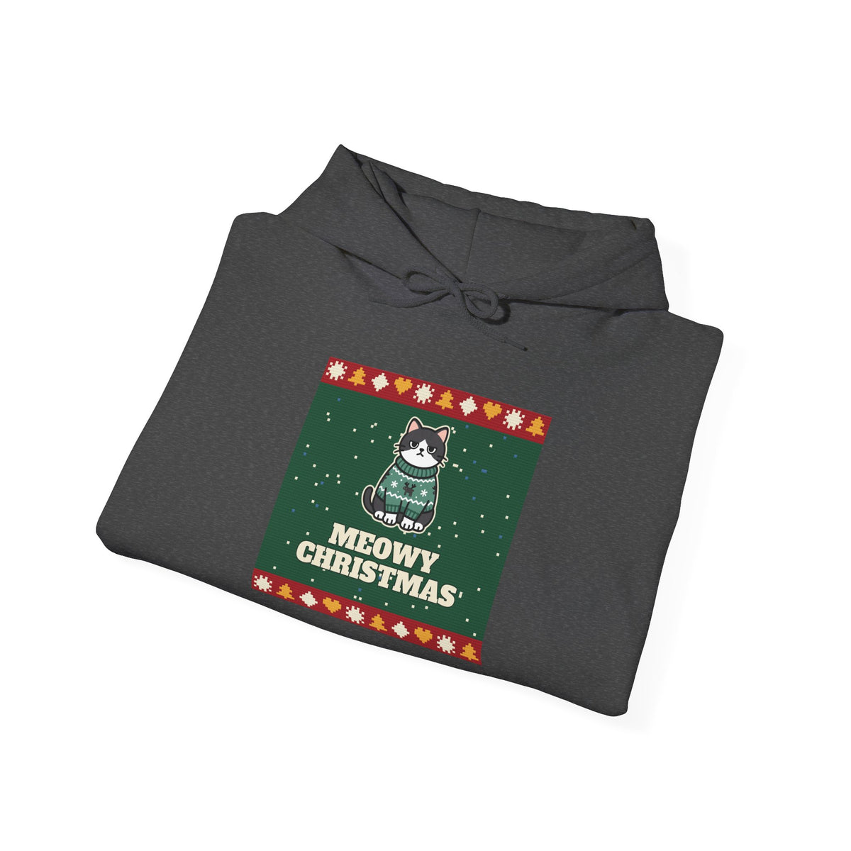 Meowy Christmas Ugly Sweater Hoodie