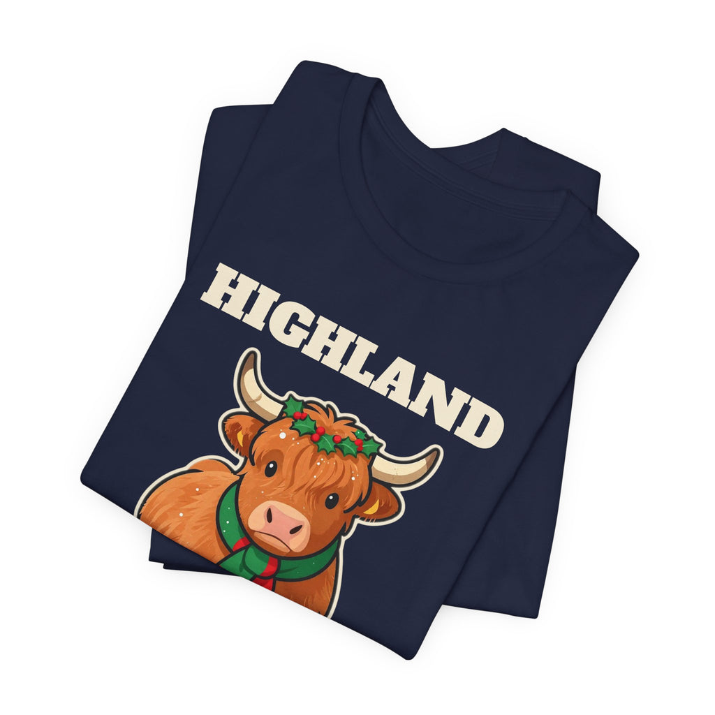 Highland Holiday Cow Christmas Tee