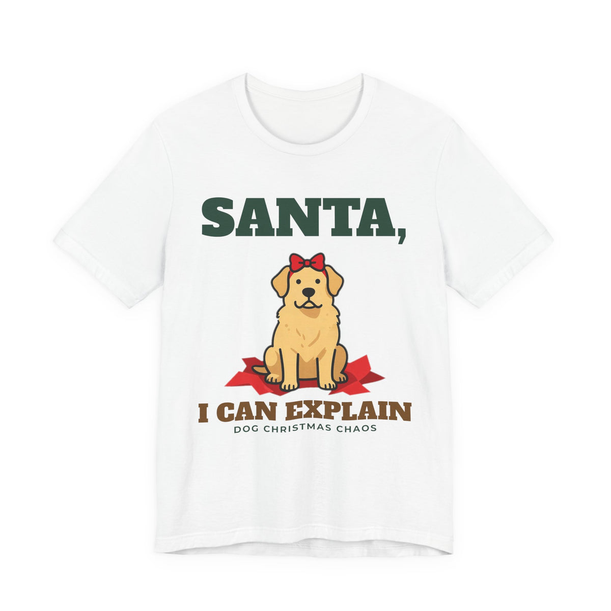 Santa, I Can Explain Dog Christmas Tee - original t-shirt design by Pastime Goods