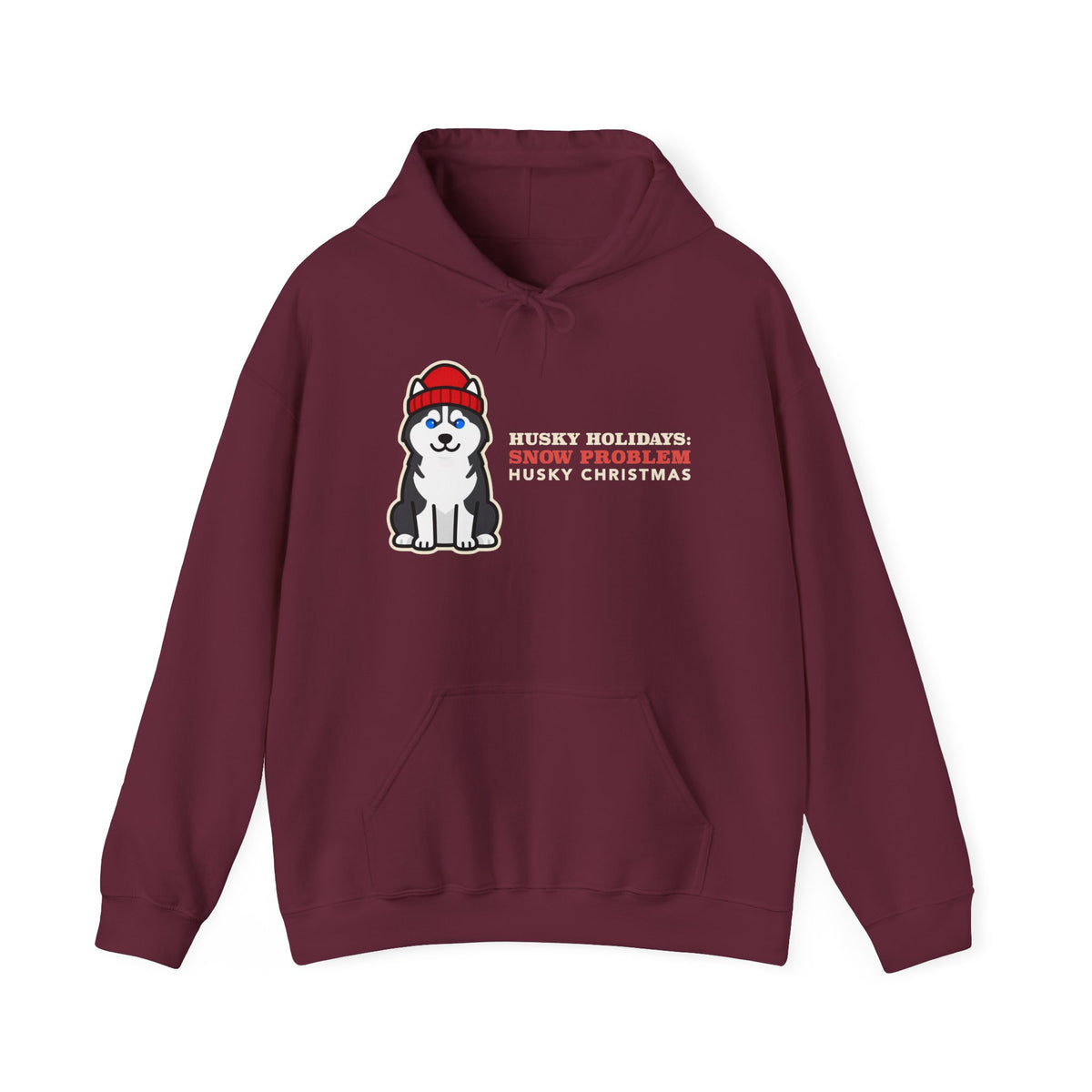 Husky Christmas Hoodie | Siberian Husky Snow Problem Christmas Sweatshirt | Husky Mom Dog Christmas Gift