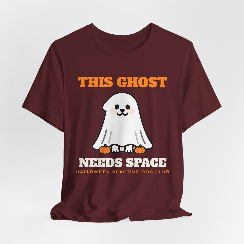 Halloween Dog Shirt - This Ghost Needs Space Tee | Reactive Dog Gift