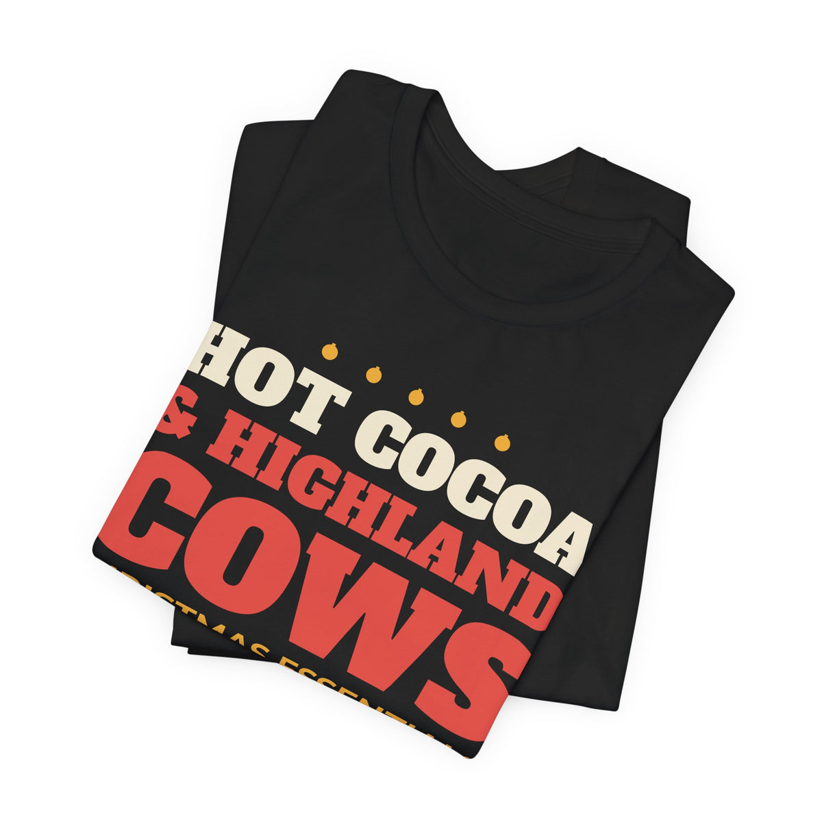 Hot Cocoa and Highland Cows Christmas Tee