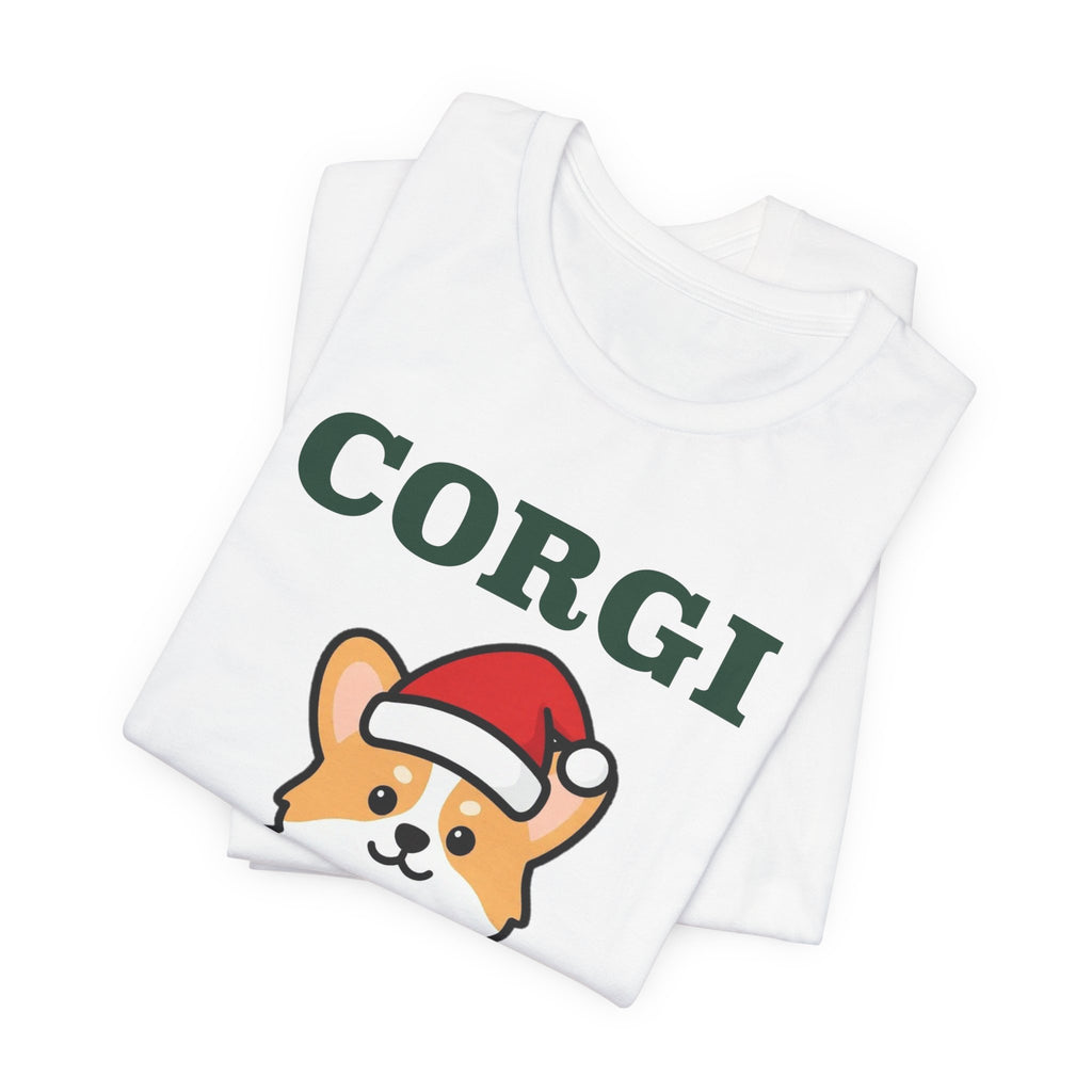 Corgi Christmas Shirt | Corgi Santa Hat Christmas Tee | Corgi Mom Dog Christmas Gift
