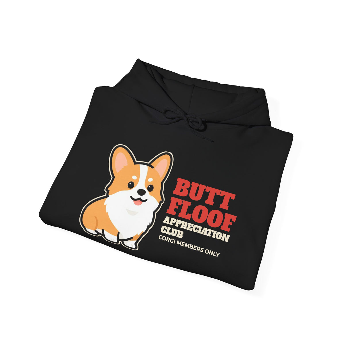 Butt Floof Appreciation Club Corgi Hoodie - corgi lover hoodie, colour option (photo 7)