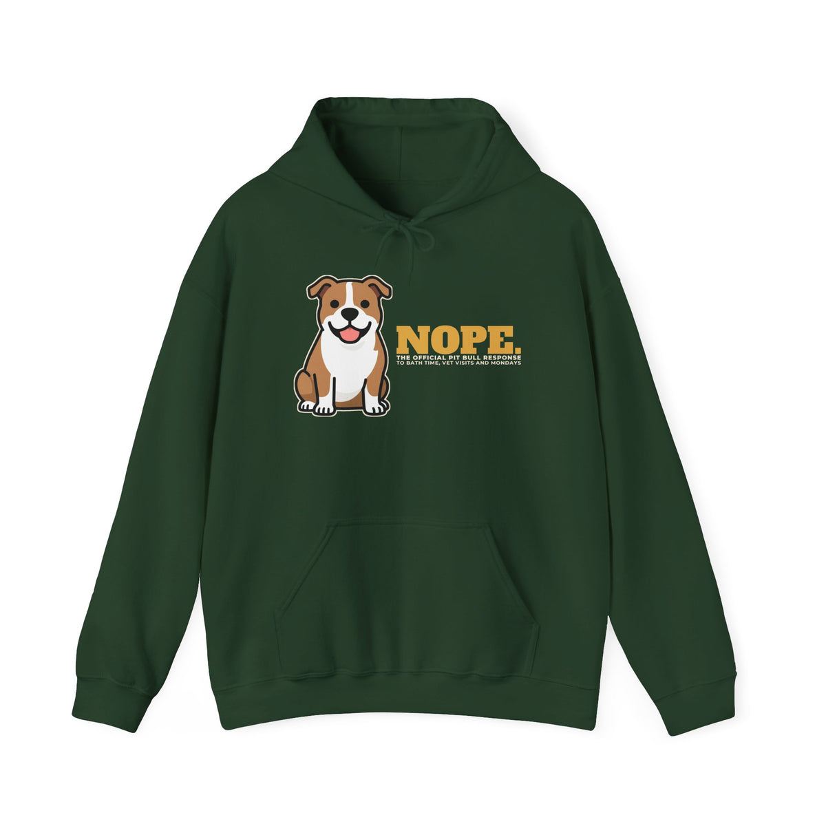 Nope. Funny Pit Bull Hoodie | Pit Bull Lover Gift