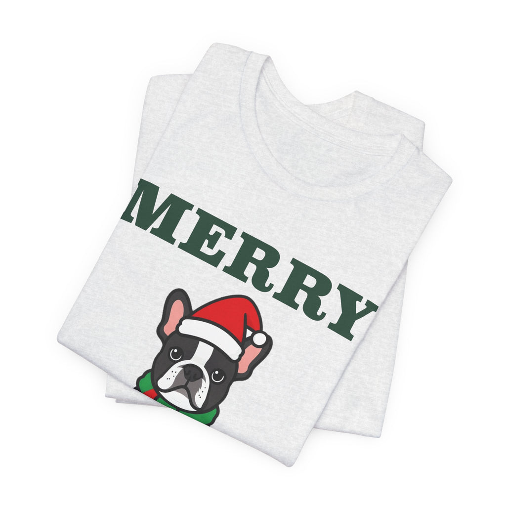French Bulldog Christmas Shirt | Merry Frenchmas Frenchie Tee | Frenchie Mom Dog Christmas Gift
