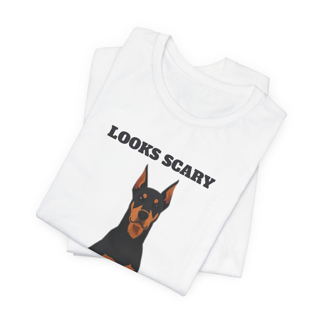 Looks Scary, Wants Cuddles Doberman Tee | Doberman Gift