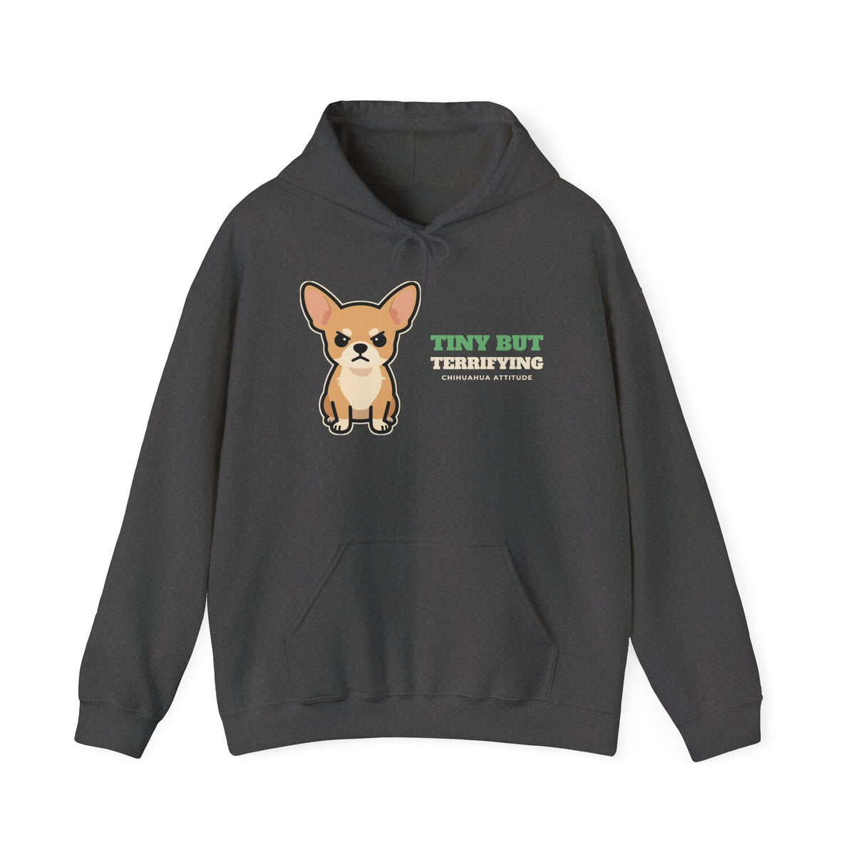 Tiny But Terrifying Chihuahua Hoodie - chihuahua lover hoodie, colour option (photo 3)