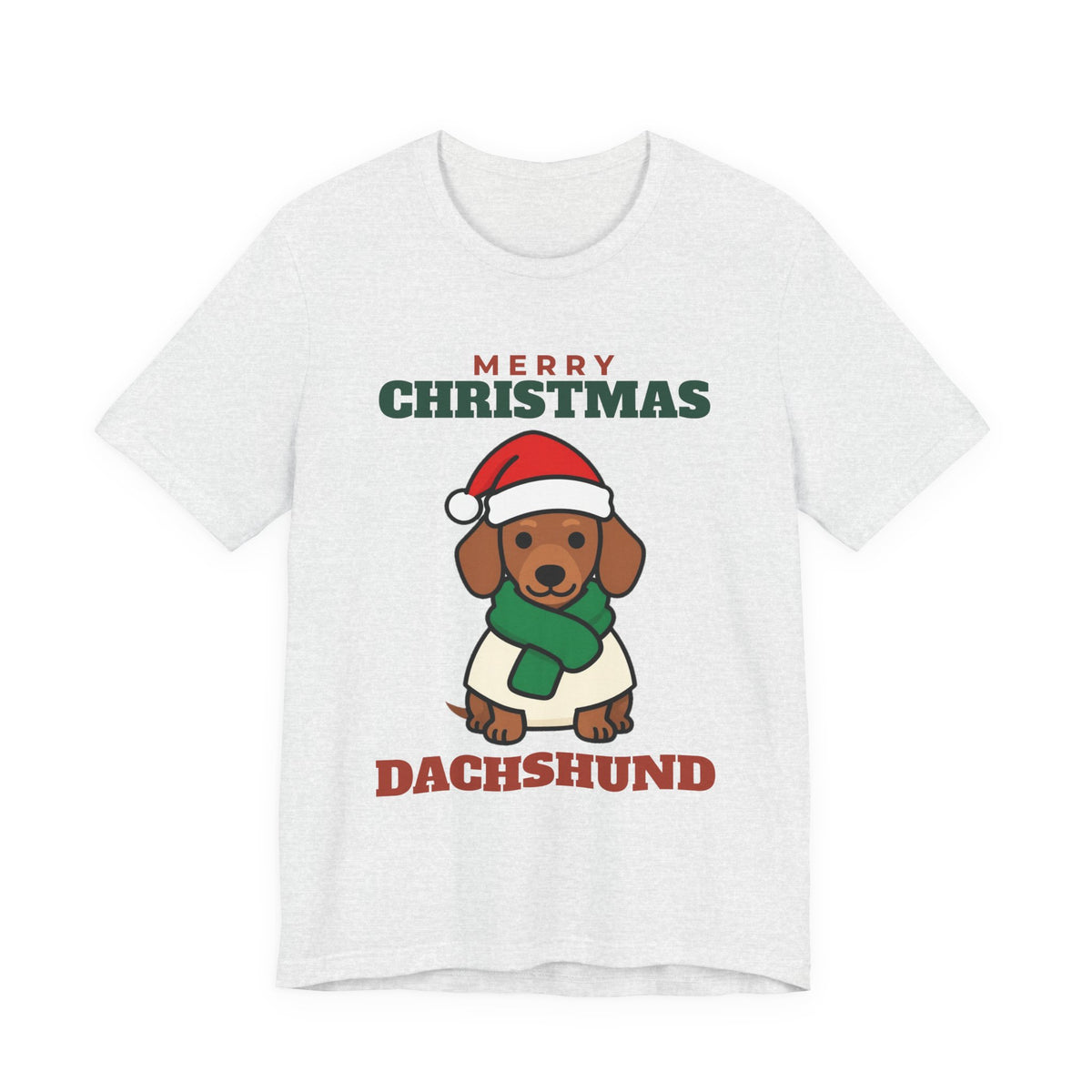 Christmas Dachshund tee, Merry Christmas dachshund gift by Passtime Goods