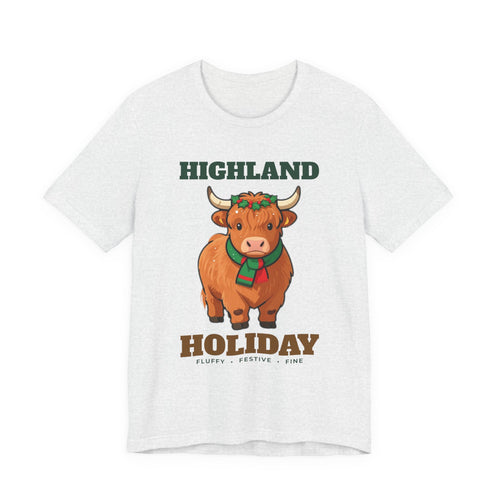 Highland Holiday Cow Christmas Tee