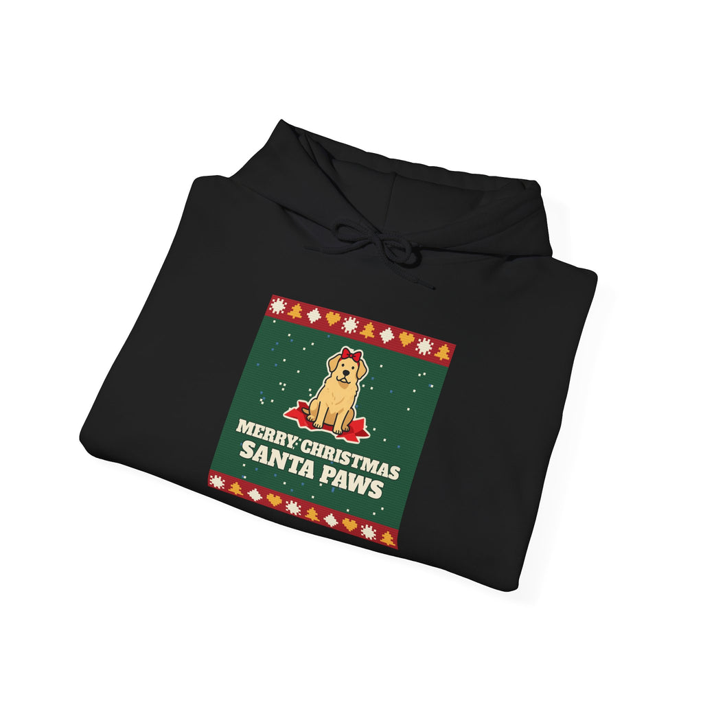 Santa Paws Ugly Christmas Sweater Hoodie