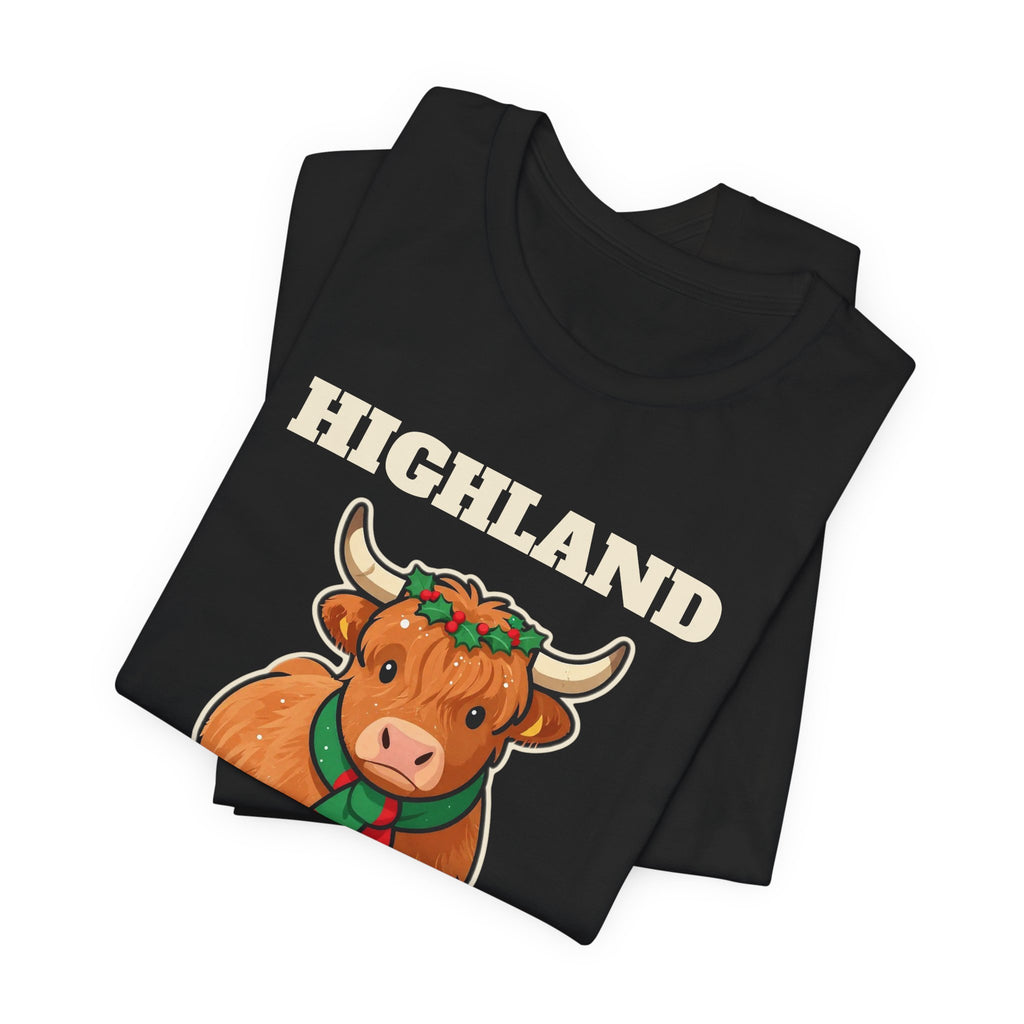 Highland Holiday Cow Christmas Tee