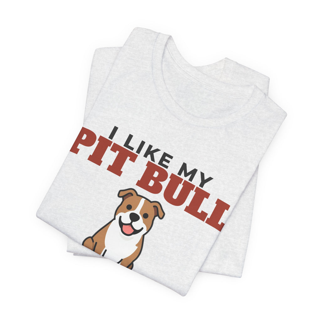 I Like My Pit Bull, Cold Beer and Maybe 3 People Tee | Funny Pit Bull Dad Gift