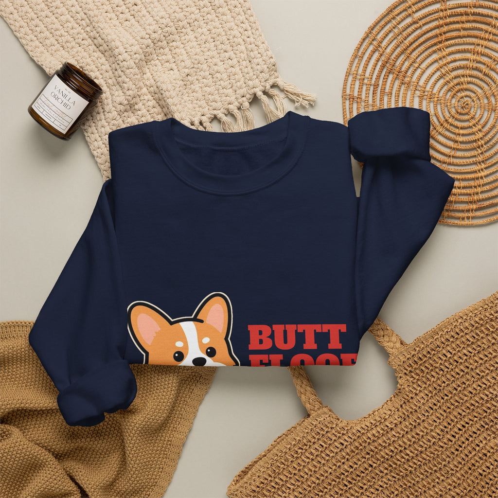 Corgi Butt Floof Appreciation Club Crewneck Sweatshirt | Corgi Gift
