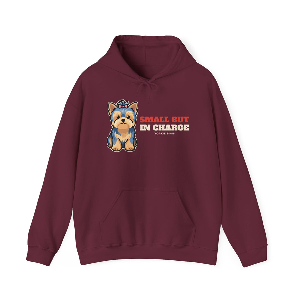 Small But In Charge Yorkie Hoodie | Yorkie Gift