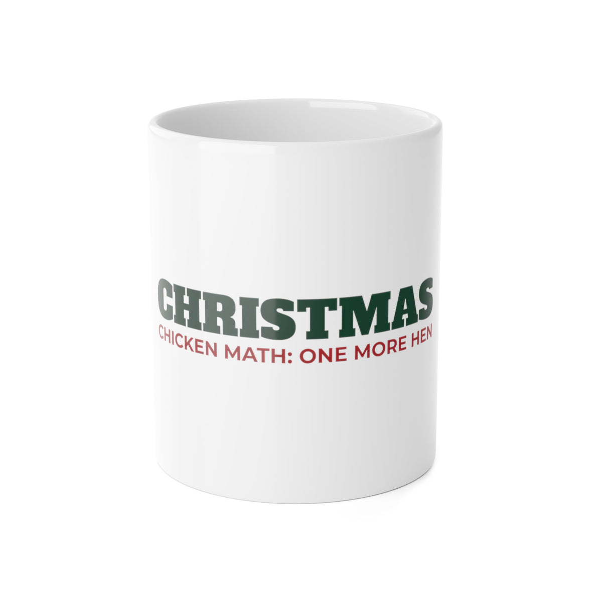 Chicken Math Christmas Mug