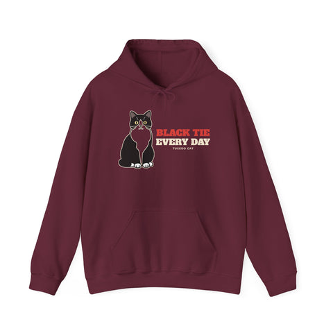 Black Tie Every Day Tuxedo Cat Hoodie | Tuxedo Cat Gift
