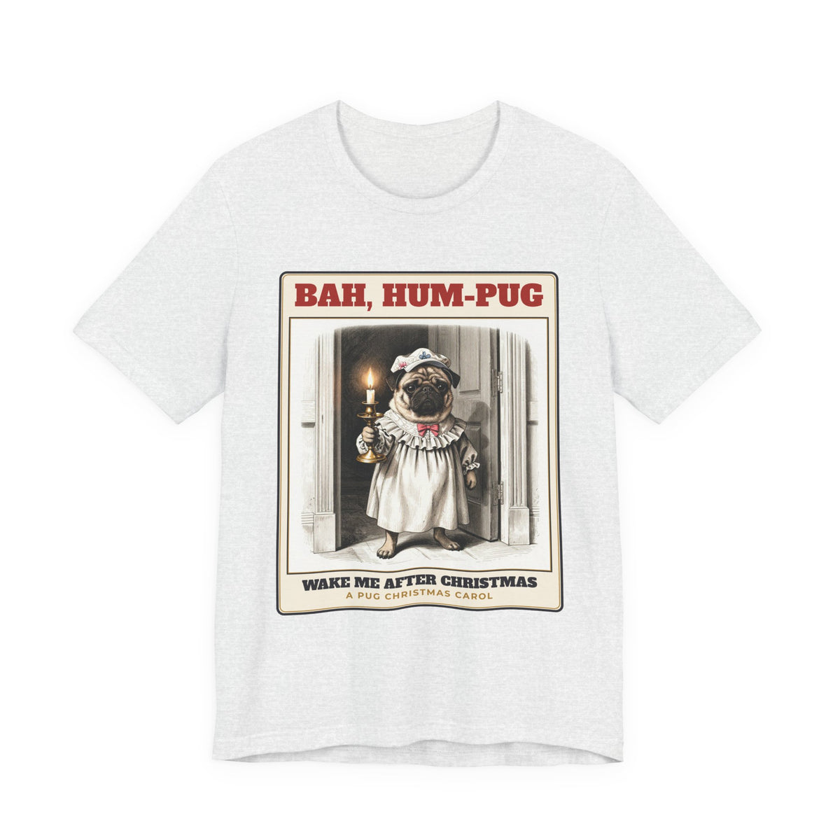 Bah, Hum-Pug Christmas Tee | Pug Gift