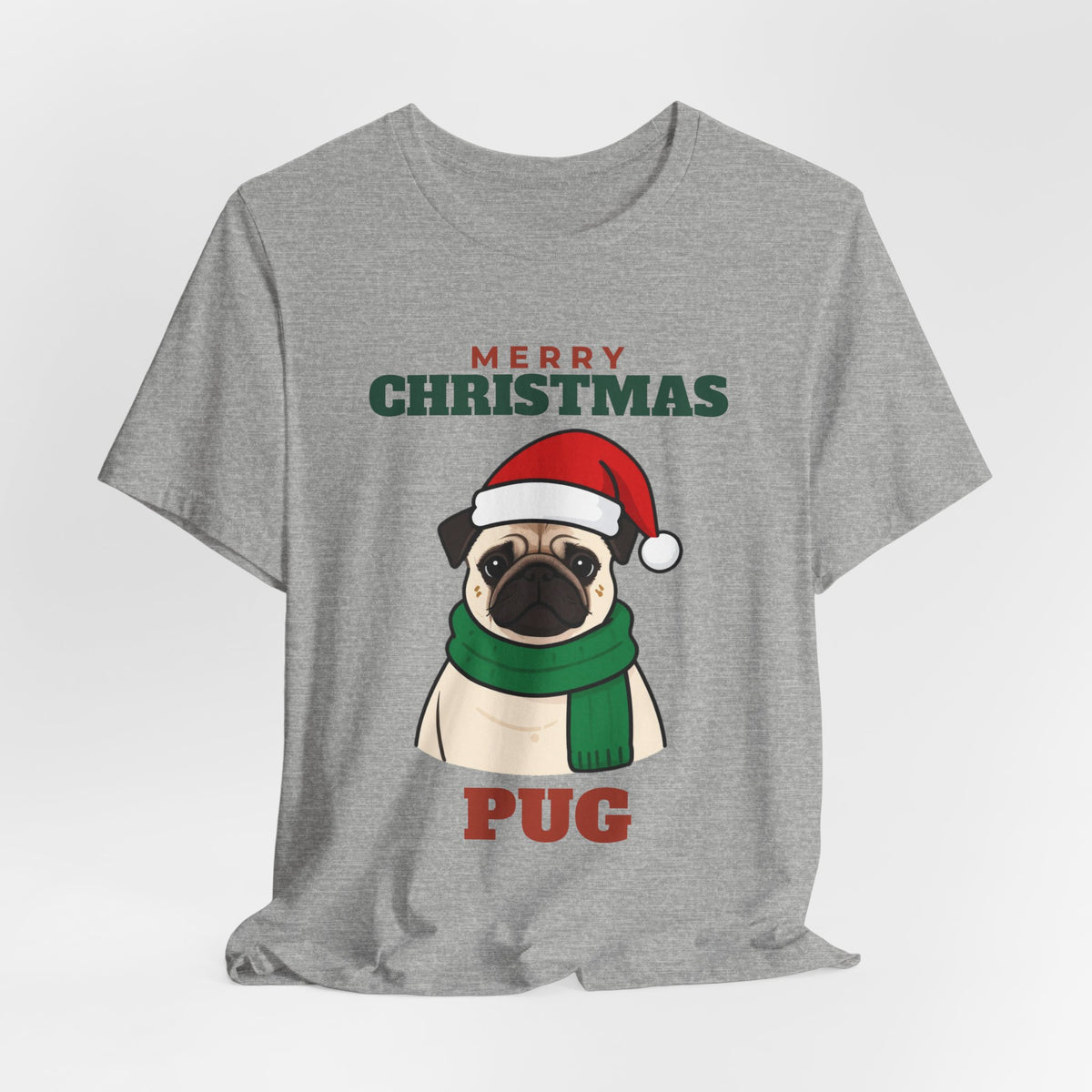Christmas Pug Tee | Merry Christmas Pug Gift