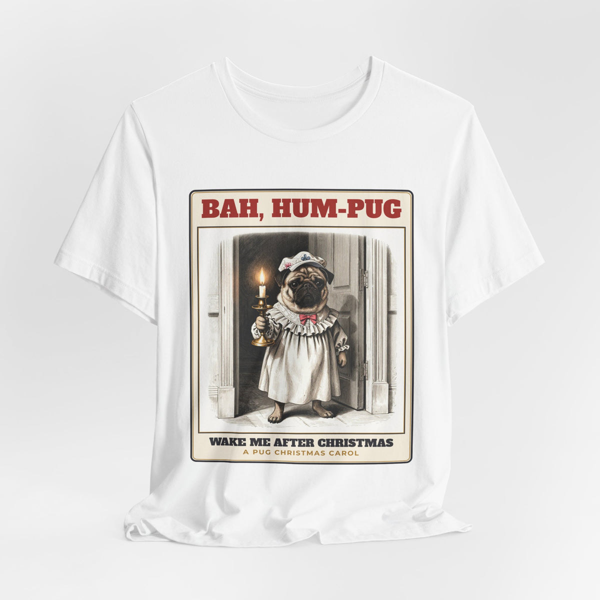 Bah, Hum-Pug Christmas Tee | Pug Gift