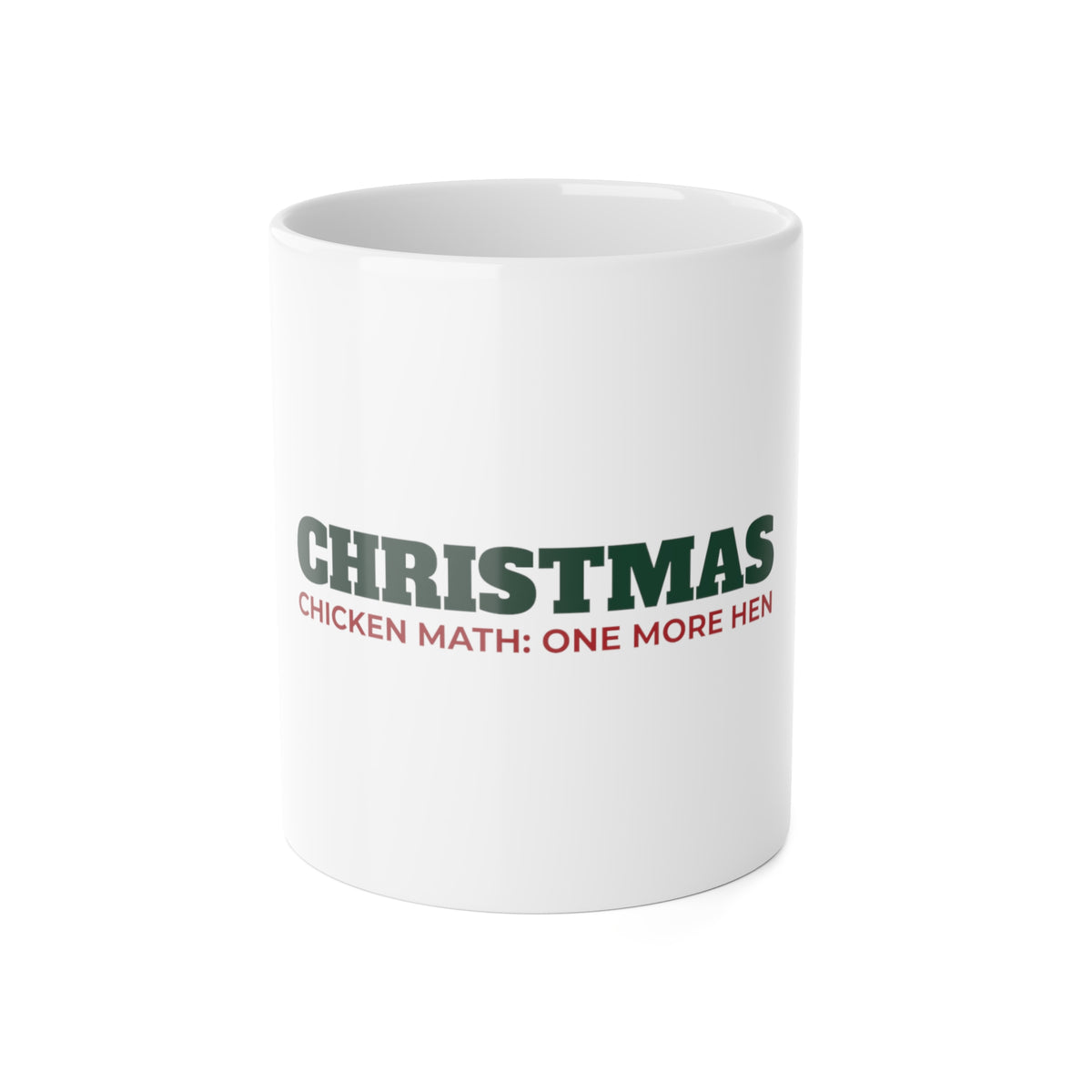 Chicken Math Christmas Mug - original mug design by Pastime Goods