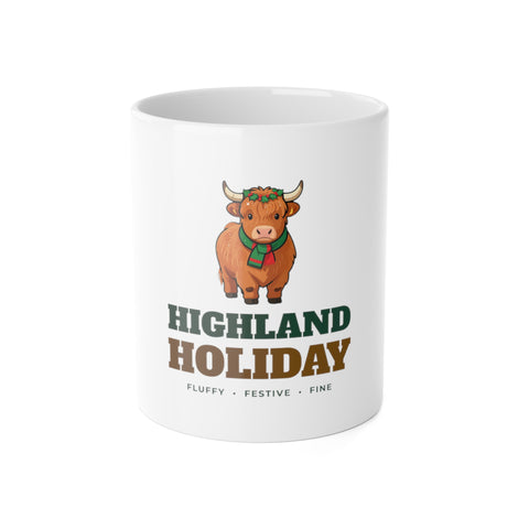 Highland Holiday Cow Christmas Mug
