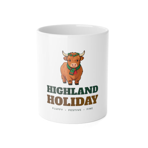 Highland Holiday Cow Christmas Mug
