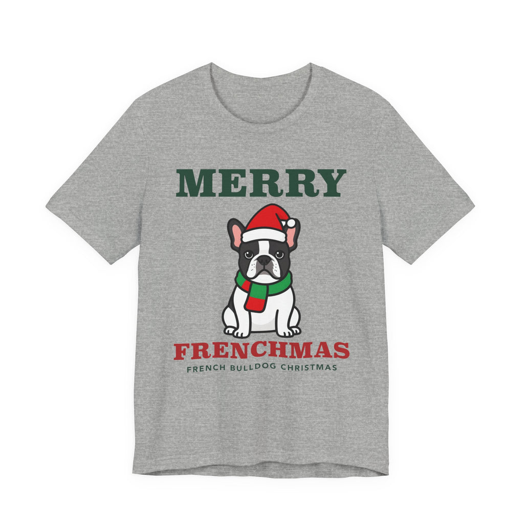 French Bulldog Christmas Shirt | Merry Frenchmas Frenchie Tee | Frenchie Mom Dog Christmas Gift