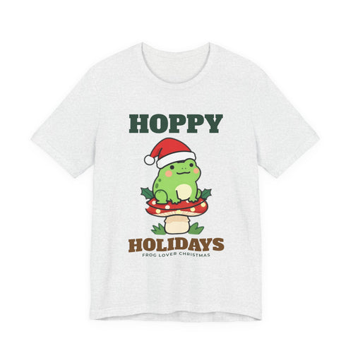 Hoppy Holidays Frog Christmas Tee