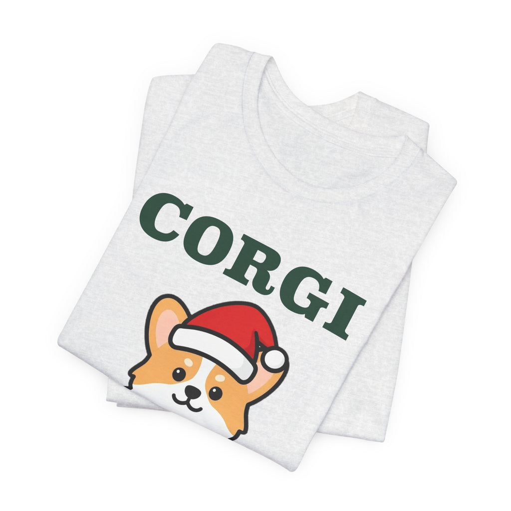 Corgi Christmas Shirt | Corgi Santa Hat Christmas Tee | Corgi Mom Dog Christmas Gift