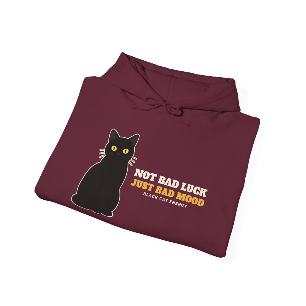 Not Bad Luck, Just a Bad Mood Black Cat Hoodie | Black Cat Gift