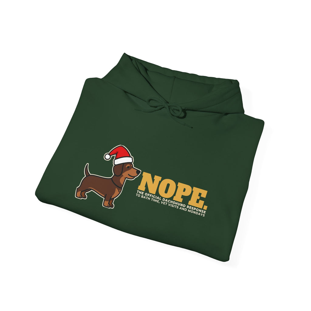 Nope. Funny Dachshund Hoodie | Dachshund Lover Gift