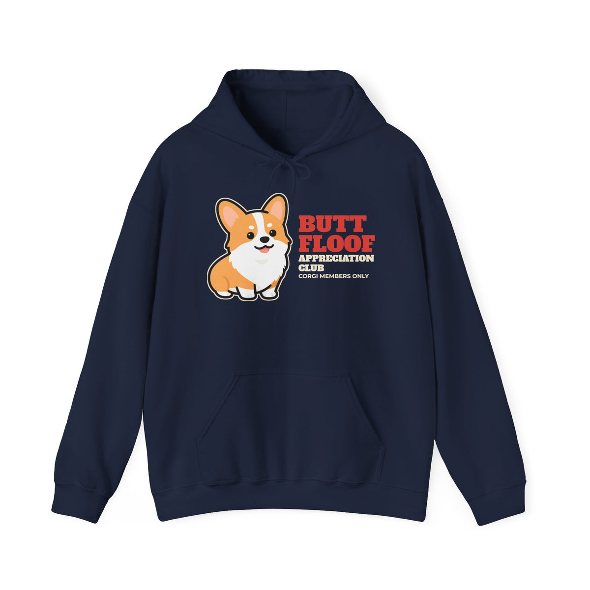 Butt Floof Appreciation Club Corgi Hoodie - gift for corgi owners by Passtime Goods (photo 4)