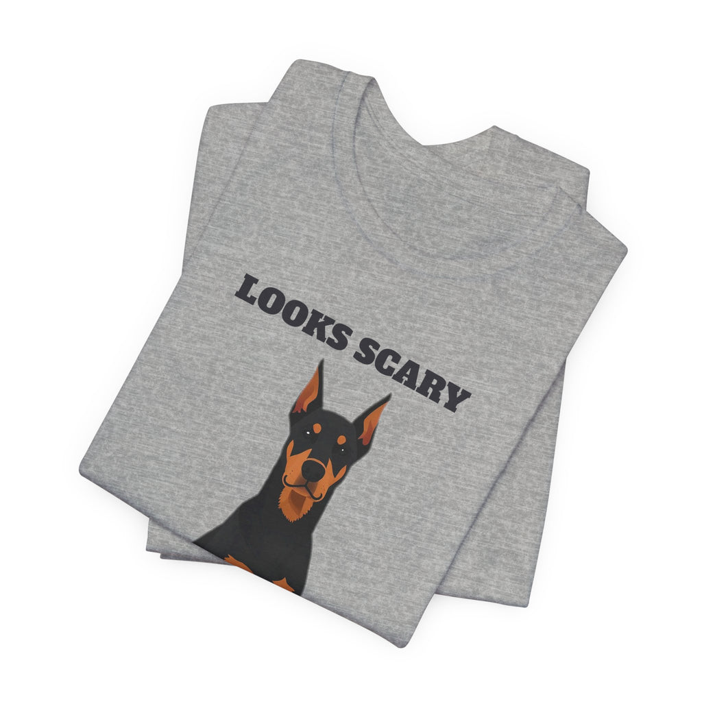 Looks Scary, Wants Cuddles Doberman Tee | Doberman Gift