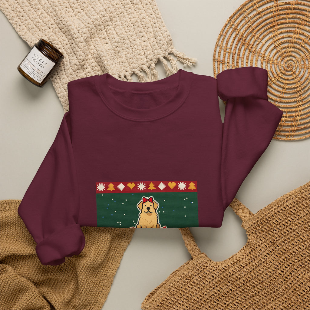 Santa Paws Ugly Christmas Sweater Crewneck Sweatshirt