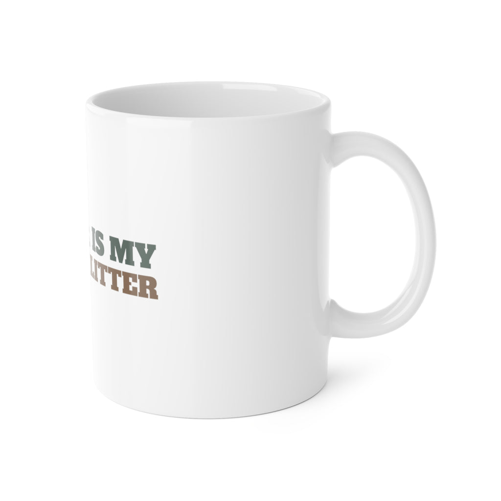 Dog Hair Is My Holiday Glitter Mug