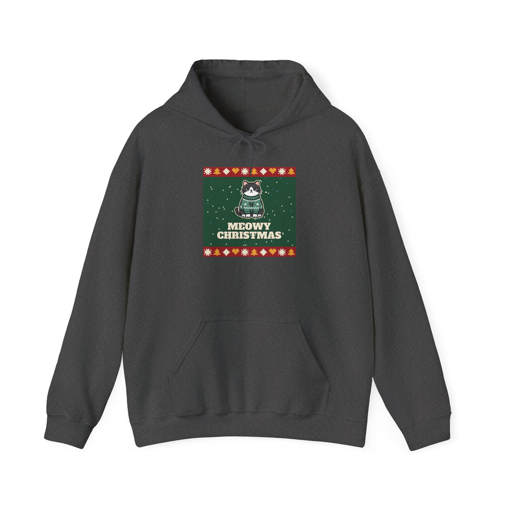 Meowy Christmas Ugly Sweater Hoodie