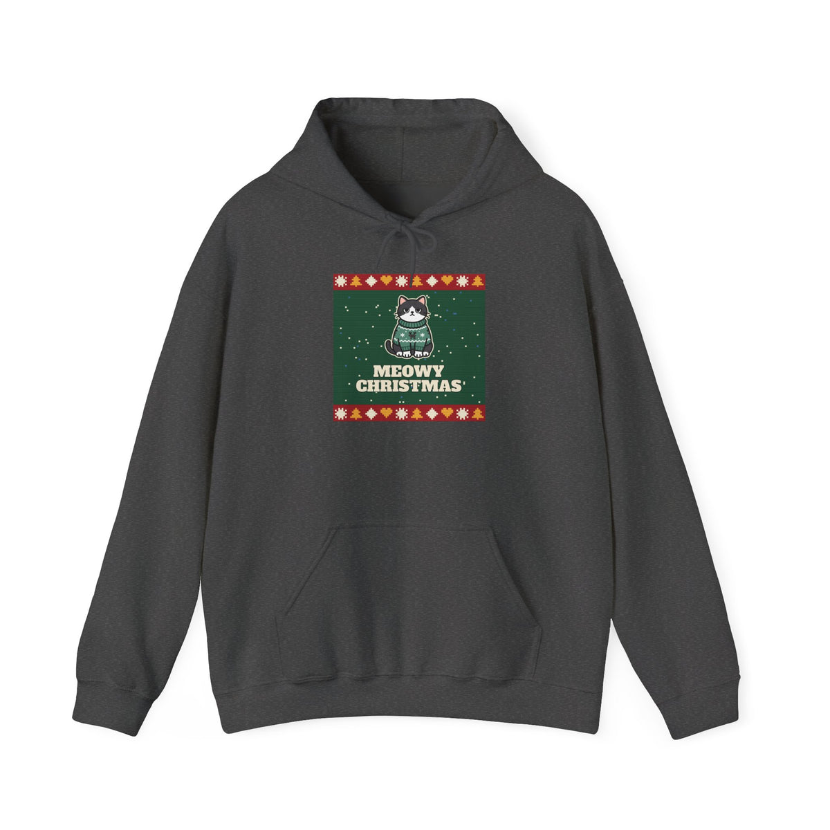 Meowy Christmas Ugly Sweater Hoodie