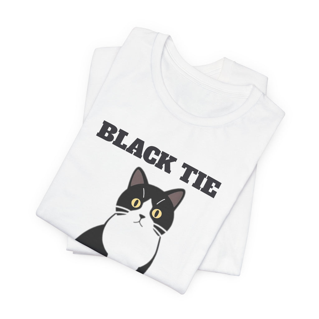 Black Tie Every Day Tuxedo Cat Tee | Tuxedo Cat Gift