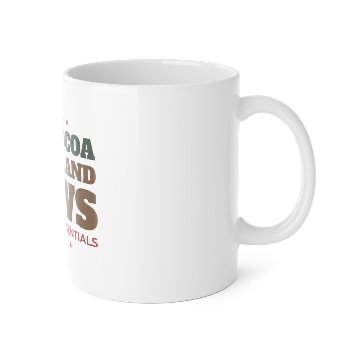 Hot Cocoa and Highland Cows Christmas mug, highland cow gift