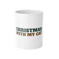 Christmas With My Cat Mug - original mug design by Pastime Goods
