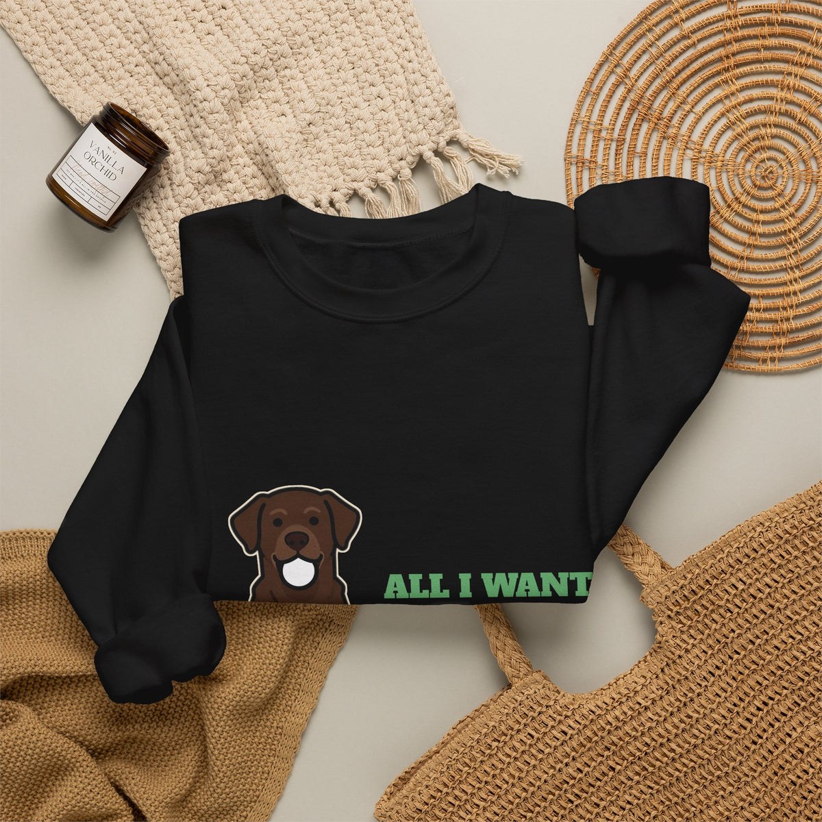 All I Want Is the Ball Labrador Crewneck Sweatshirt | Labrador Gift