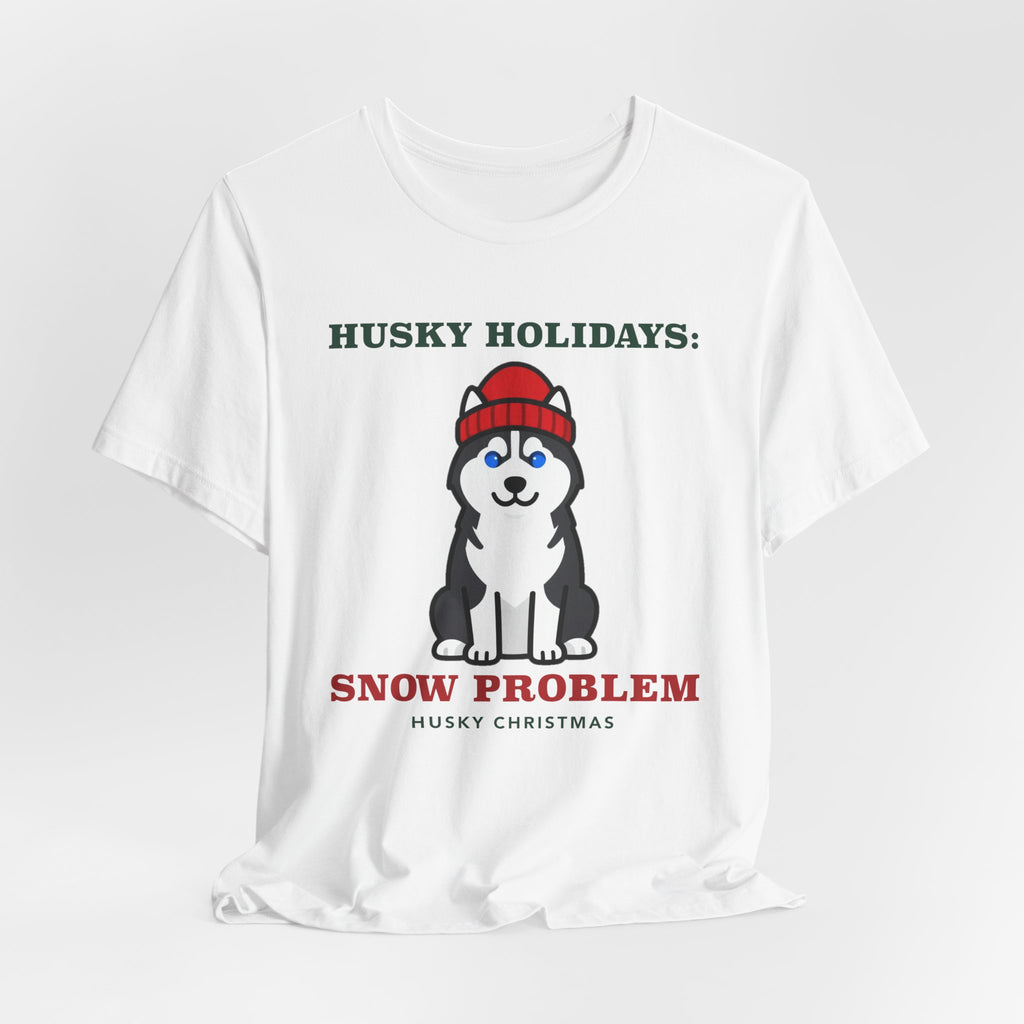 Husky Christmas Shirt | Siberian Husky Snow Problem Christmas Tee | Husky Mom Dog Christmas Gift