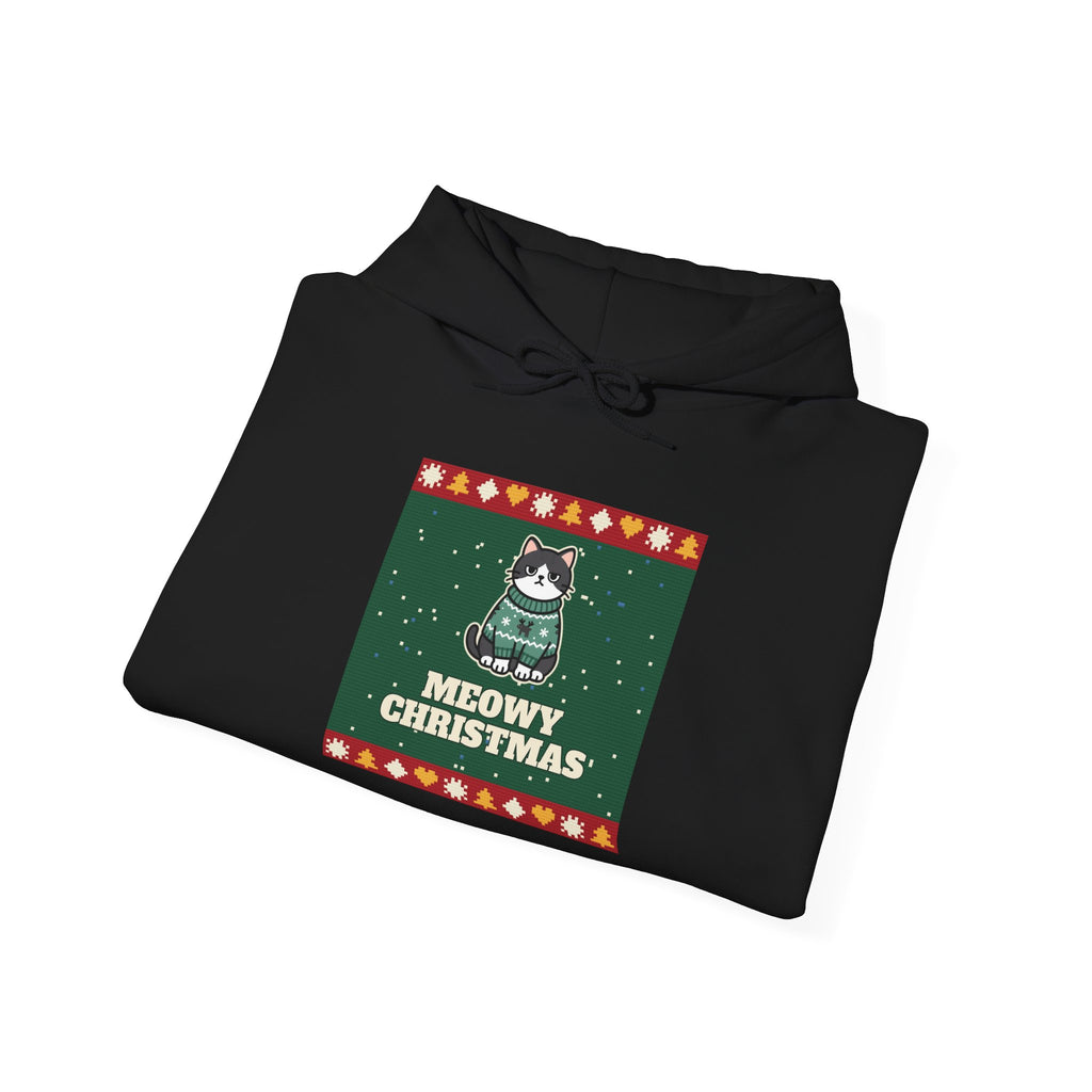 Meowy Christmas Ugly Sweater Hoodie